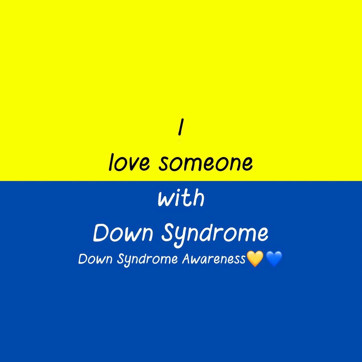 I Love Someone With Down Syndrome | Down Syndrome Awareness Pin