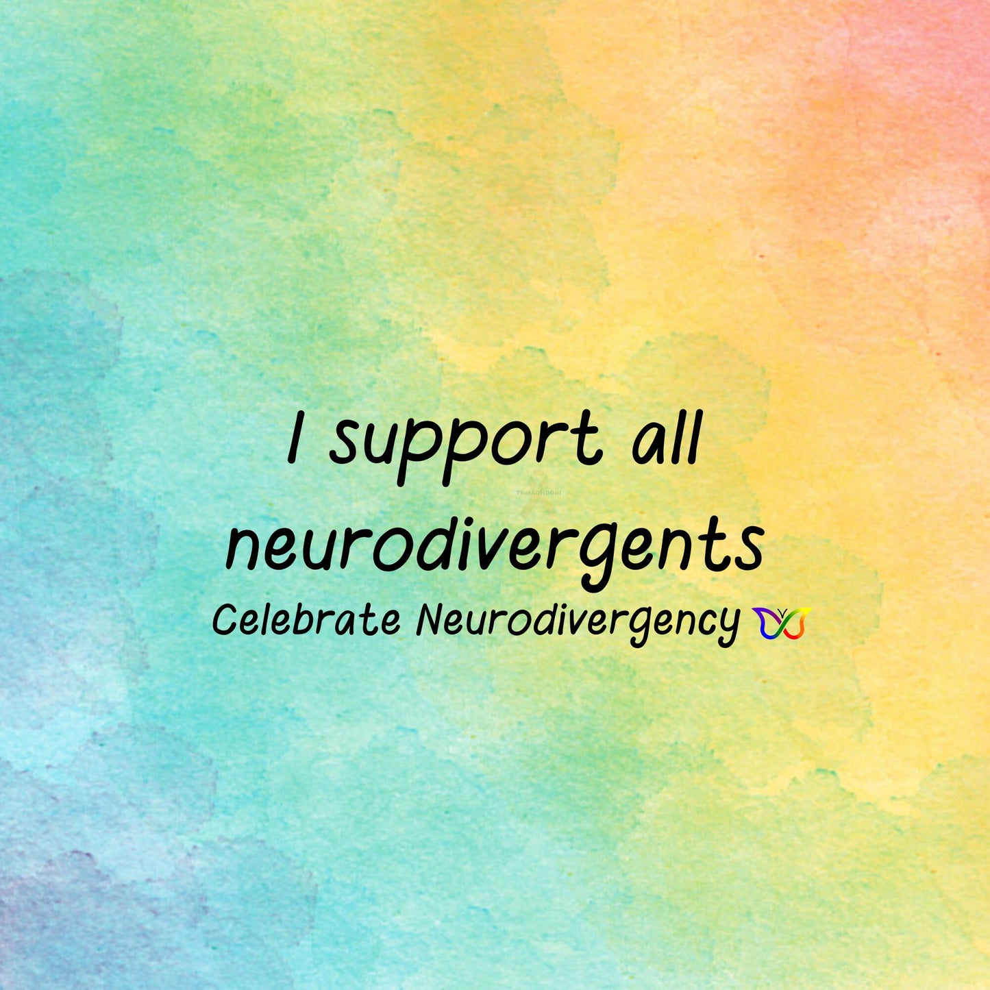 I Support All Neurodivergents | Neurodiversity Awareness Pin