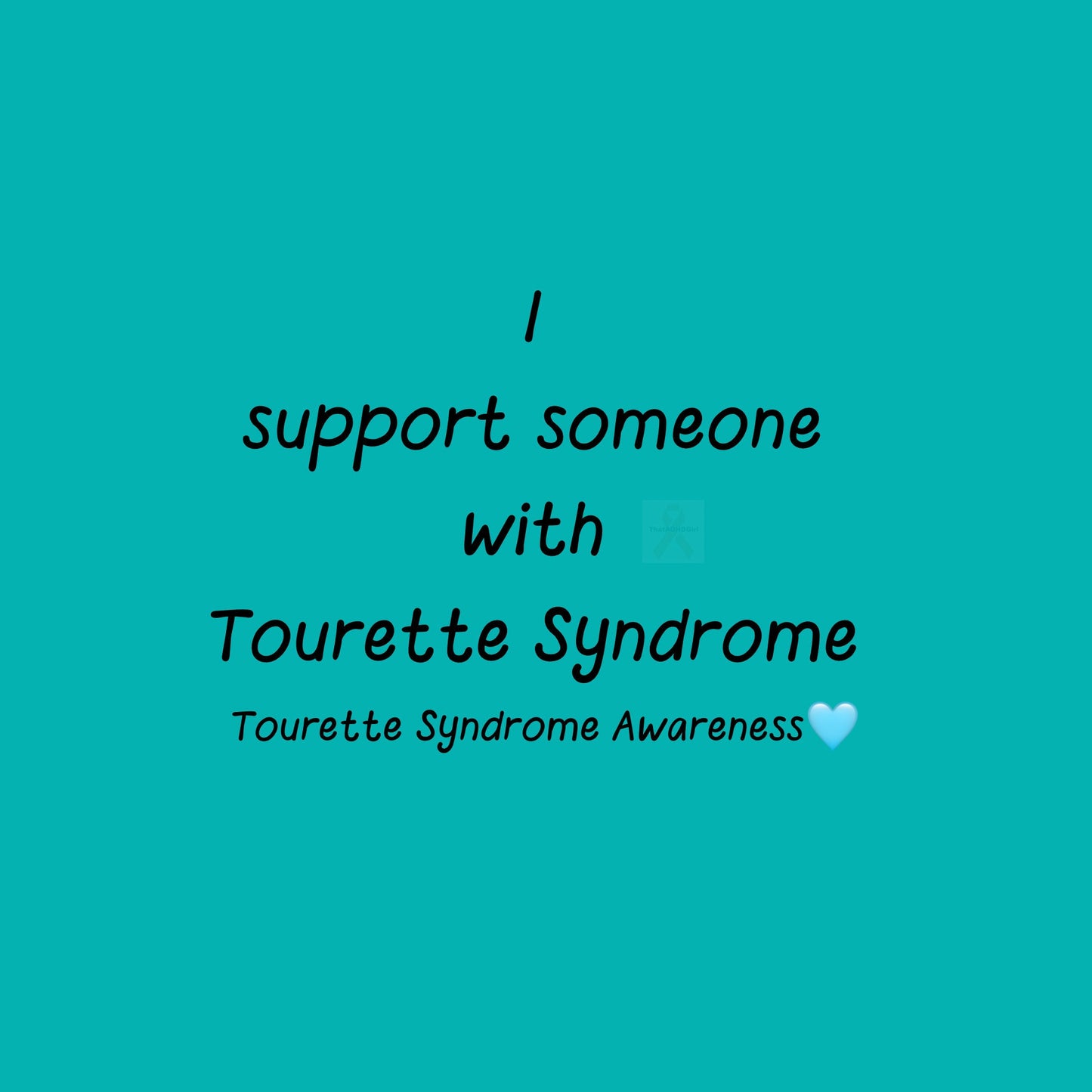 I Support Someone With Tourette Syndrome | Tourette Syndrome Awareness Pin