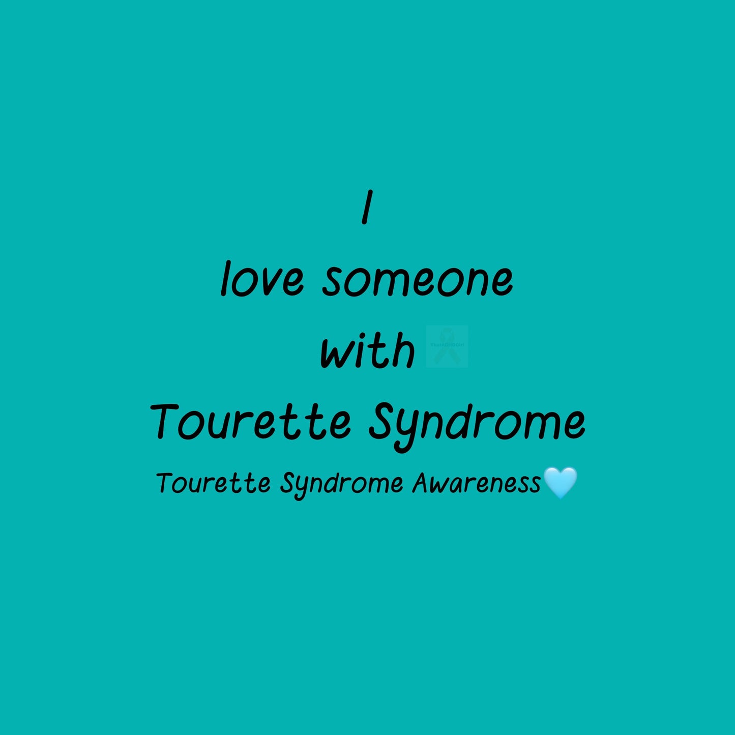 I Love Someone With Tourette Syndrome | Tourette Syndrome Awareness Pin